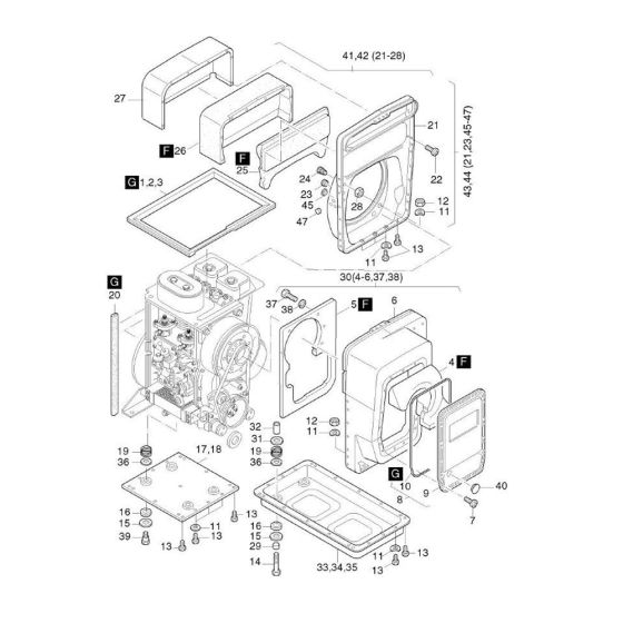 Capsule C/K Assembly for Hatz 2L41C Diesel Engines