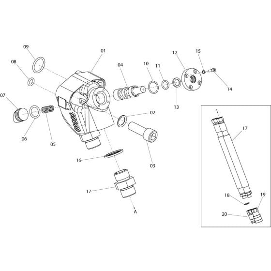 Control Valve Assembly for Belle 30-25 PAN Breakers