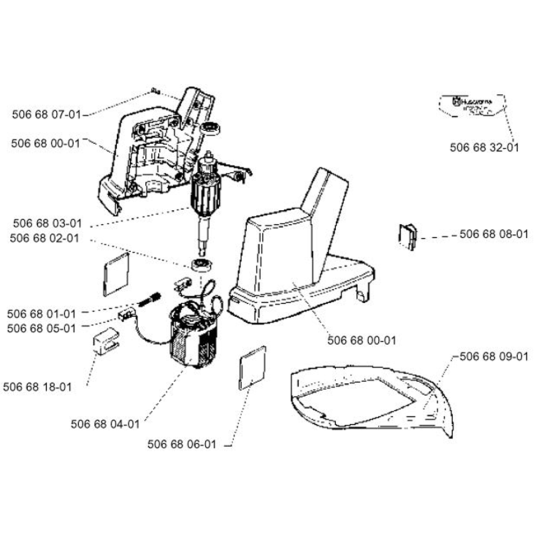 Motor for Husqvarna 300 S Trimmer/ Edgers