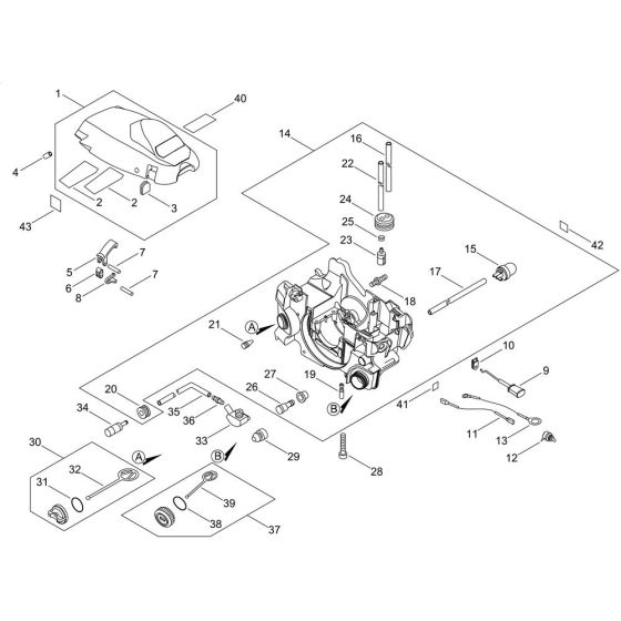 Engine Cover for Shindaiwa 305S Chainsaw