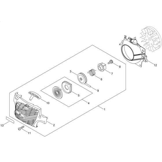 Recoil Starter for Shindaiwa 305S Chainsaw