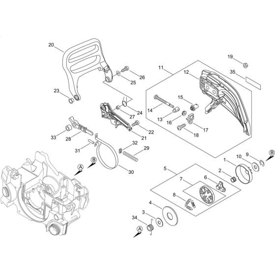 Chain Brake for Shindaiwa 305S Chainsaw