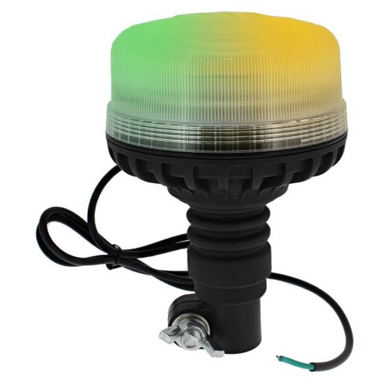 LED Dual Colour Flashing Beacon (Low Profile) - Flexi DIN Spigot Fixing