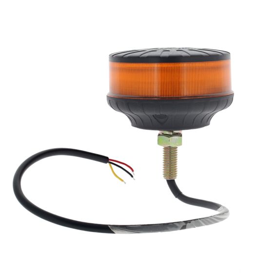 LED Amber/Orange Flashing Micro Beacon - Single Bolt Fixing