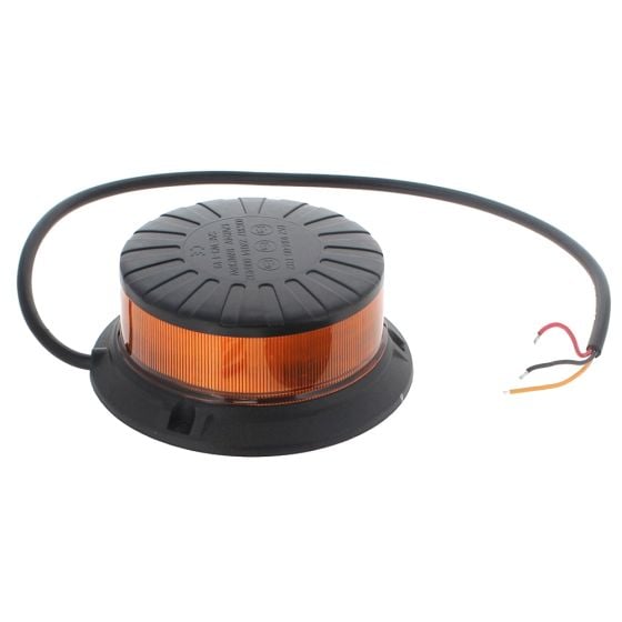 LED Amber/Orange Flashing Micro Beacon - 3 Bolt Fixing