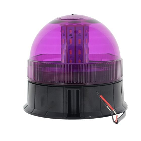 LED Purple Flashing Beacon (1/2 Lens) - 3 Bolt Fixing