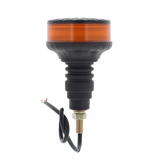 LED Amber/Orange Flashing Micro Beacon - Flexi DIN Single Bolt Fixing