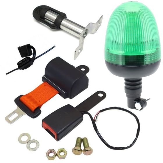 Seatbelt Warning System LED Flexi DIN Beacon c/w Twin Bolt On Spigot