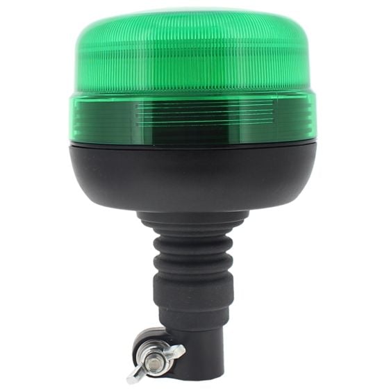 LED Green Flashing Beacon (Low Profile) - Flexi DIN Spigot Fixing