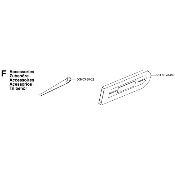 Accessories Assembly for Husqvarna 315 Electric Chainsaws