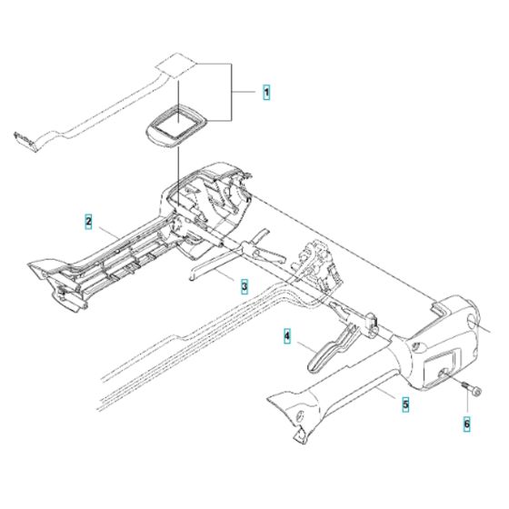 Handle Assembly for Husqvarna 315iC Trimmer