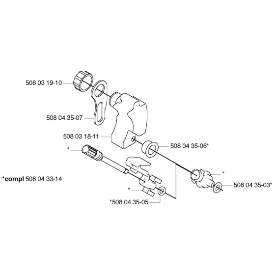 Oil Tank Assembly for Husqvarna 315 Electric Chainsaws