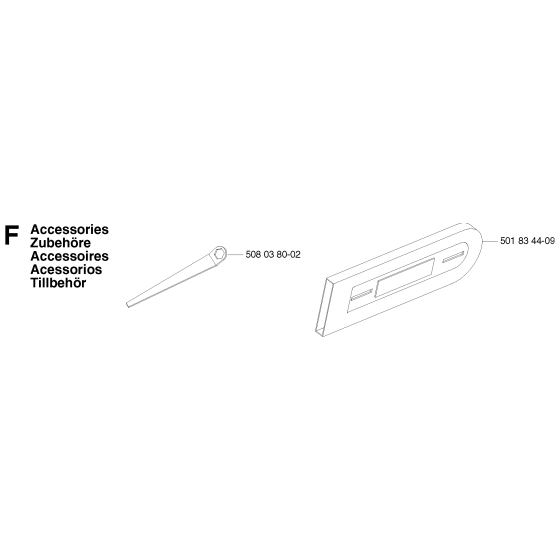 Accessories Assembly for Husqvarna 318 Electric Chainsaws