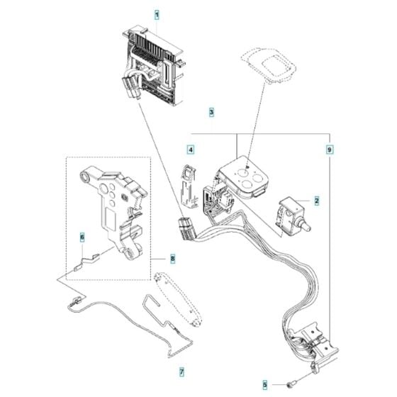 Electrical for Husqvarna 320iB Mark II Battery Blower