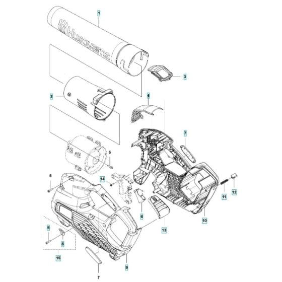 Tube for Husqvarna 320iB Mark II Battery Blower