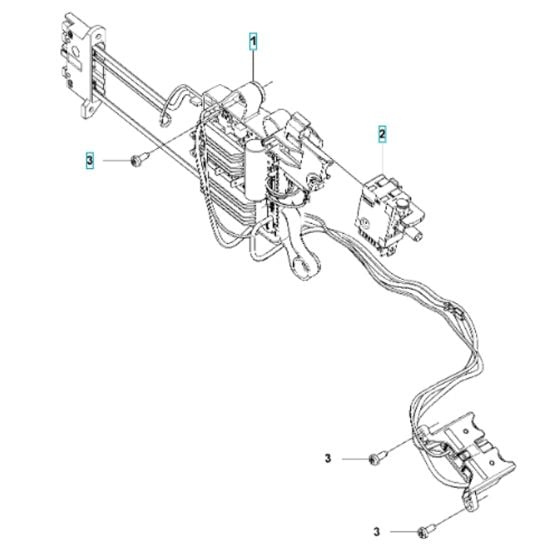 Electrical Assembly for Husqvarna 320iB US Battery Blower