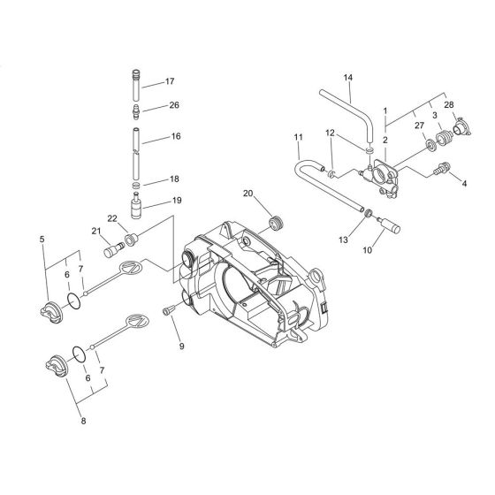 Oiler for Shindaiwa 320TS Chainsaw