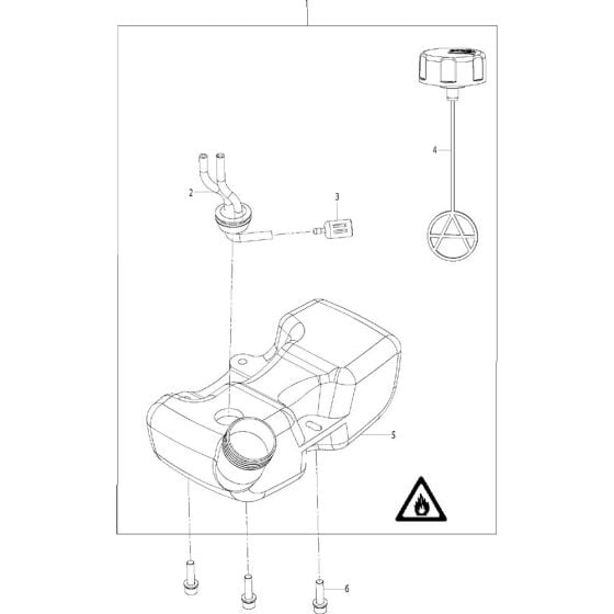 Fuel System Assembly for Husqvarna 321 S15, 2016-11 Sprayers