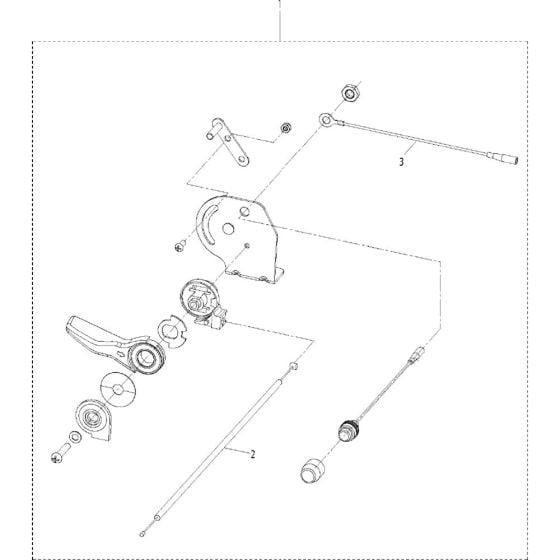 Controls Assembly for Husqvarna 321 S25, 2016-11 Sprayers