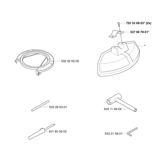 Accessories for Husqvarna 322 T Trimmer/ Edgers