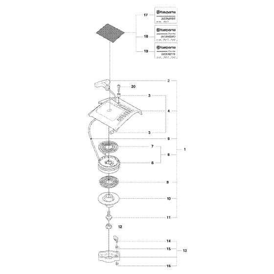 Starter Assembly for Husqvarna 323 HD60 Hedge Trimmers