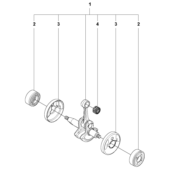 Crankshaft Assembly For Husqvarna 323RII Brushcutter