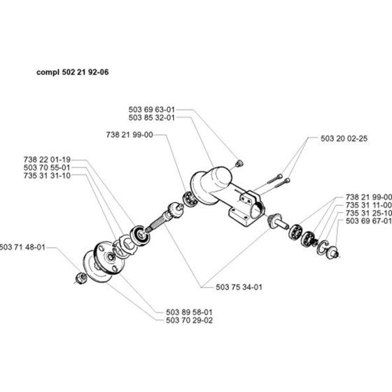 Bevel Gear for Husqvarna 325 E X-Series Trimmer/ Edgers