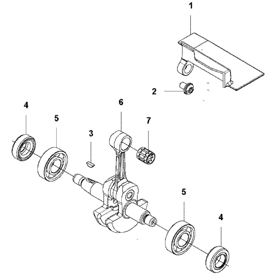 Crankshaft Assembly for Husqvarna 325 HE3 Hedge Trimmers