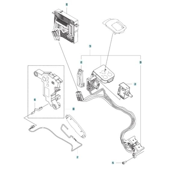 Electrical for Husqvarna 325iB Battery Blower