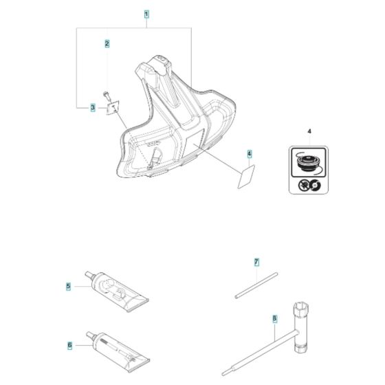 Accessories for Husqvarna 325iL Battery Trimmer