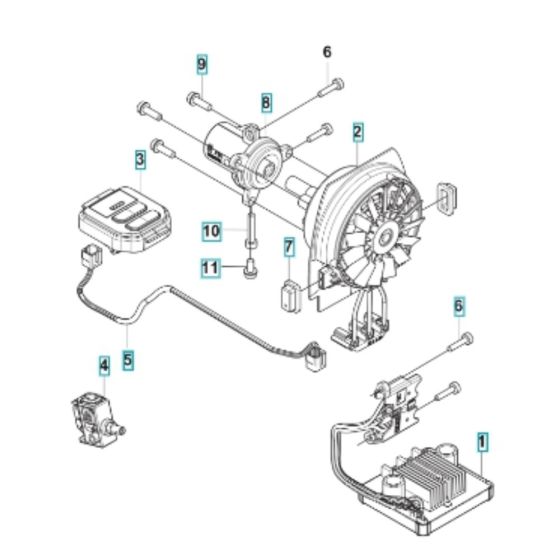 Electrical for Husqvarna 325iLK Battery Trimmer