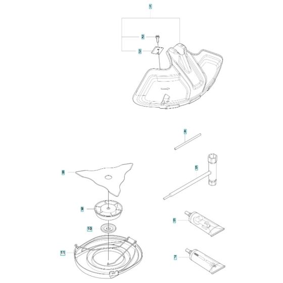 Accessories for Husqvarna 325iR Battery Brushcutter