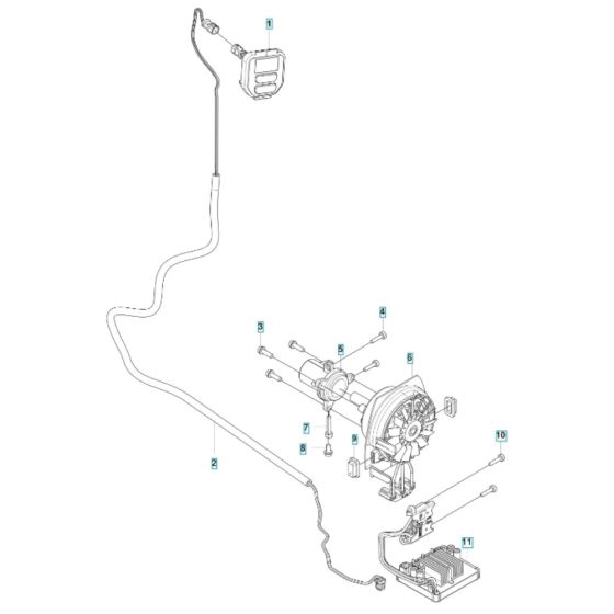 Electrical for Husqvarna 325iR Battery Brushcutter