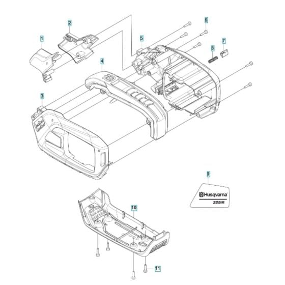 Housing for Husqvarna 325iR Battery Brushcutter