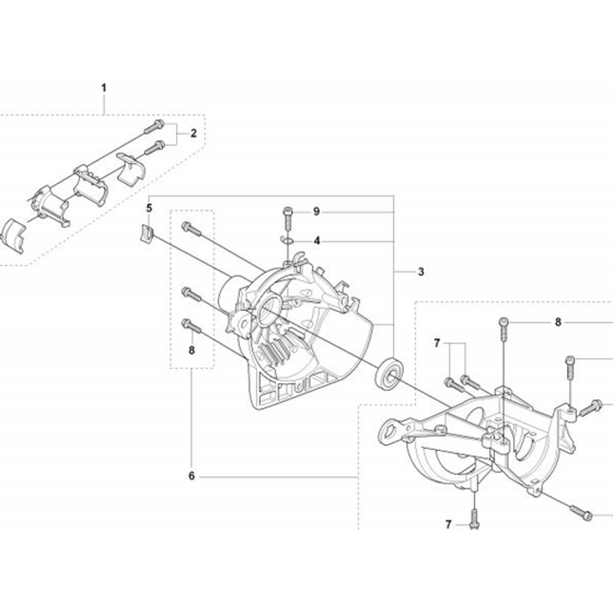 Crankcase & Clutchdrum for Husqvarna 325 Lx Trimmer/ Edgers