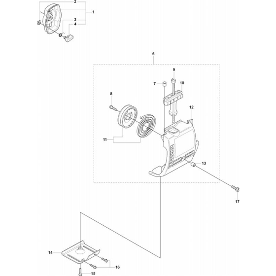 Starter-1 for Husqvarna 325 Lx Trimmer/ Edgers