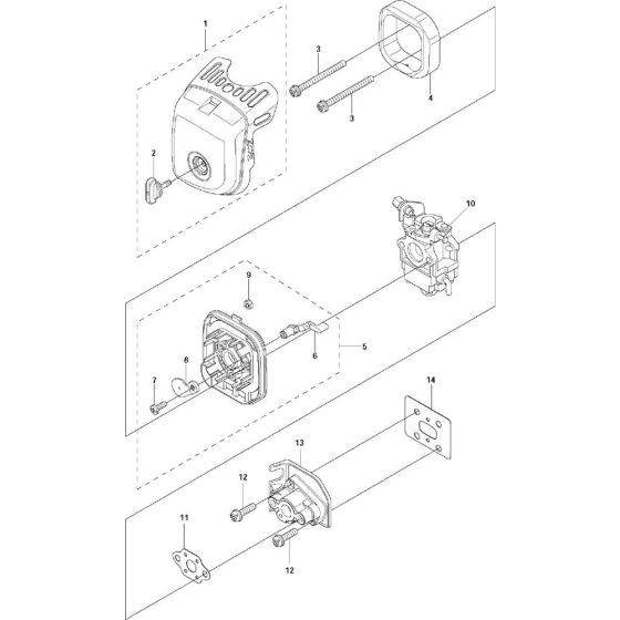 Intake Assembly for Husqvarna 325 S25, 2011-05 Sprayers