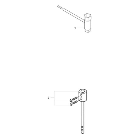 Accessories for Husqvarna 326 AI 25 Auger