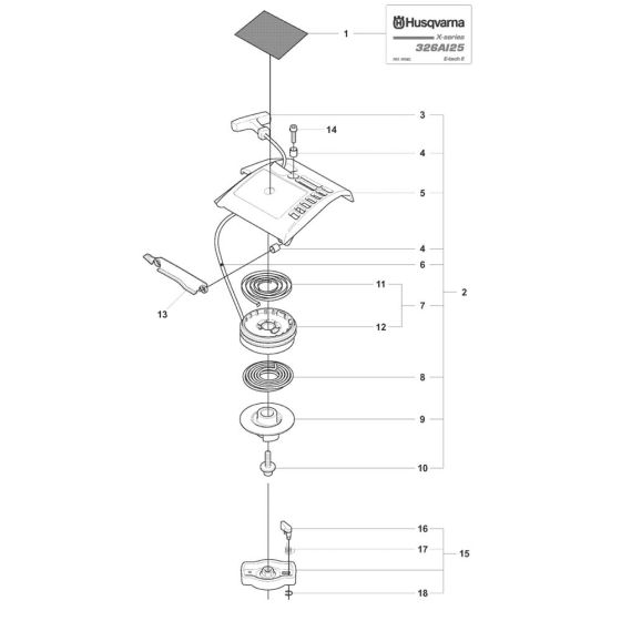 Starter for Husqvarna 326 AI 25 Auger