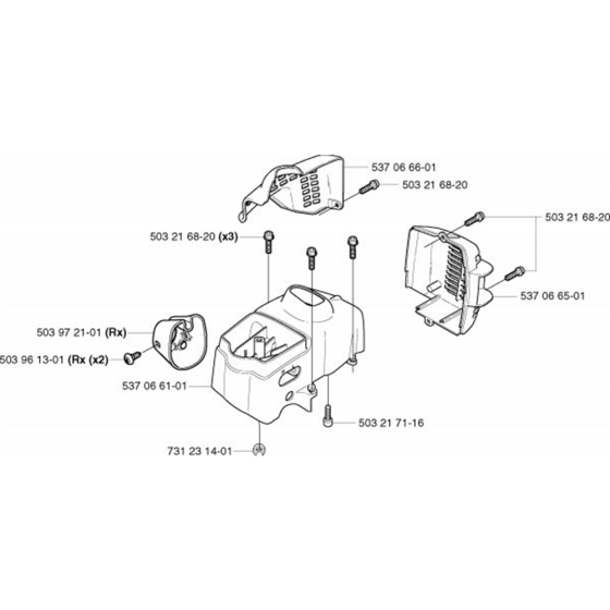 Cover for Husqvarna 326 CX Trimmer/ Edgers