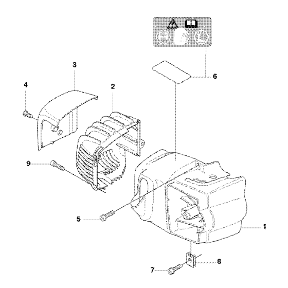 Cover Assembly for Husqvarna 326 HD60 X-Series Hedge Trimmers