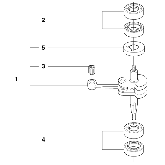 Crankshaft Assembly for Husqvarna 326 HD75 X-Series Hedge Trimmers