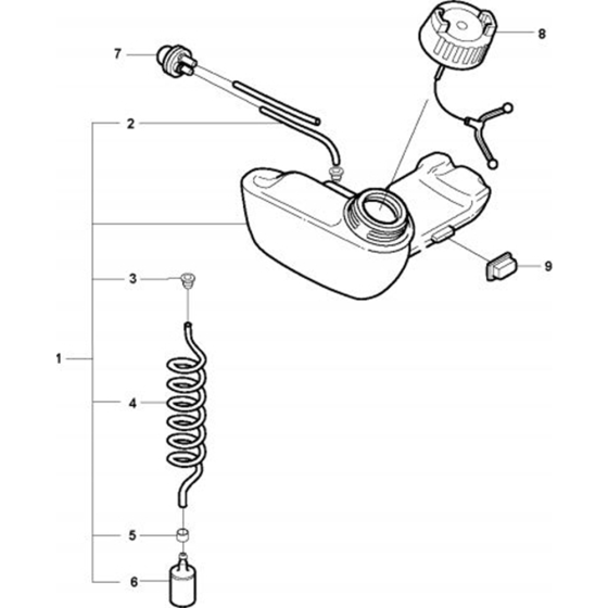 Fuel Tank for Husqvarna 326 LS Trimmer/ Edgers