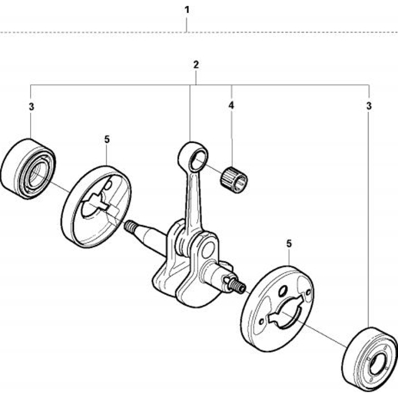 Crankshaft for Husqvarna 326 LS Trimmer/ Edgers