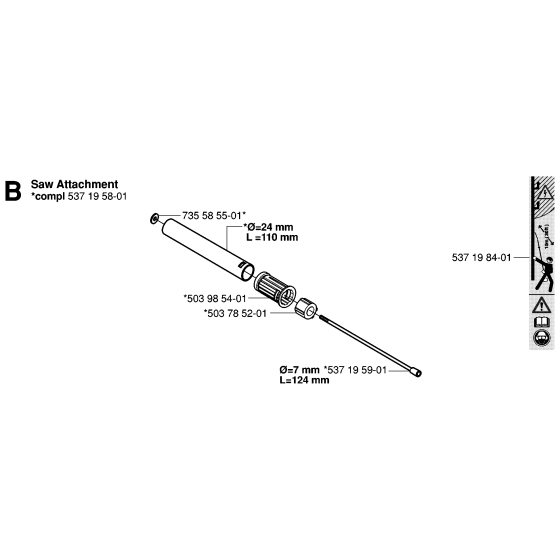 Attachments - 1 for Husqvarna 326P Pole Pruners