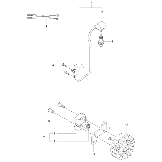 Ignition System & Clutch for Husqvarna 327 HDA65 X-Series Hedge Trimmers