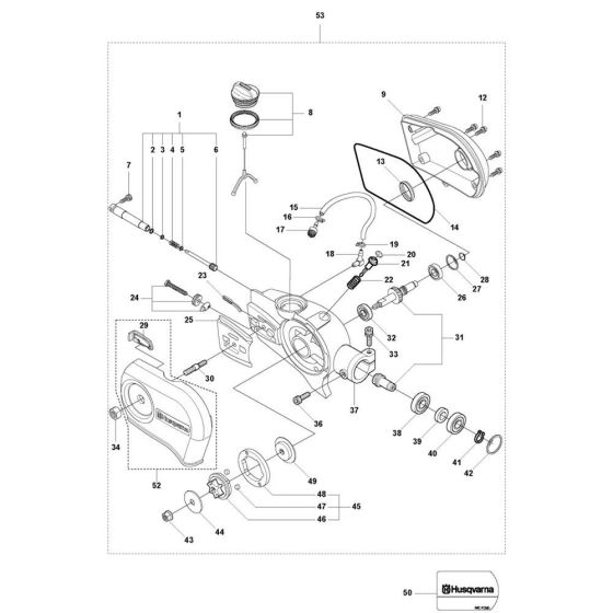 Saw Head Assembly for Husqvarna 327P4 Pole Pruner