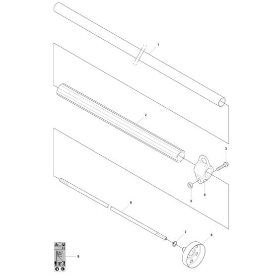 Shaft Assembly for Husqvarna 327P4 Pole Pruner