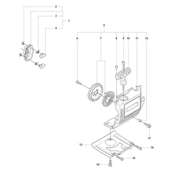 Starter (Standard) Assembly for Husqvarna 327P4 Pole Pruner