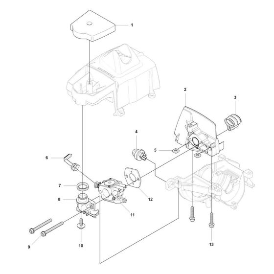 Air Filter Assembly for Husqvarna 327P4 Pole Pruner